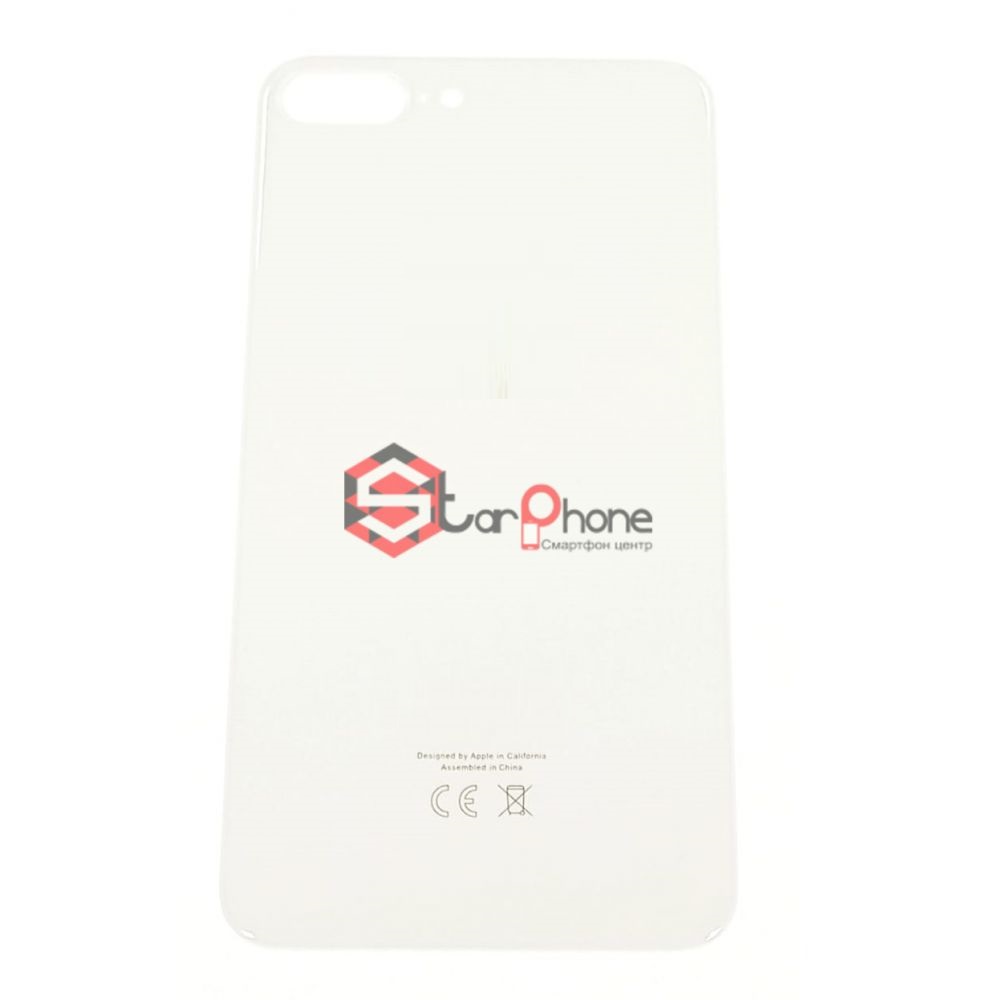 Задняя крышка для Iphone 8 plus, белая, большой вход