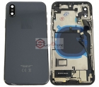Корпус Apple Iphone X в сборе со шлейфами, черный (CE)