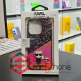 Чехол-накладка для Iphone 16 Pro Karl Lagerfeld, Черно-розовый