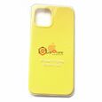 Чехол-накладка Iphone 12/ 12 pro с логотипом Apple, желтый