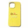 Чехол-накладка Iphone 13 pro max с логотипом Apple, желтый