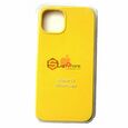 Чехол-накладка Iphone 13 с логотипом Apple, желтый