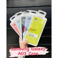 Чехол-накладка Samsung A03 core, Silicone case желтый
