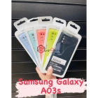 Чехол-накладка Samsung A03s, Silicone case фиолетовый
