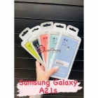 Чехол-накладка Samsung A21S, Silicone case черный