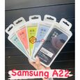 Чехол-накладка Samsung A22, Silicone case желтый