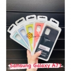 Чехол-накладка Samsung A71, Silicone case желтый