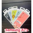 Чехол-накладка Samsung A73, Silicone case розовый