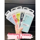 Чехол-накладка Samsung S22, Silicone case фиолетовый