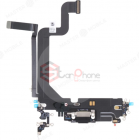 Шлейф для iPhone 14 PRO MAX на системный разъем/микрофон, черный, USED