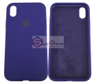 Чехол-накладка Iphone XR с логотипом Apple, фиолетовый