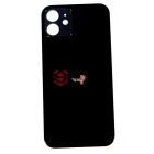 Задняя крышка Apple Iphone 12, черная, большой вход