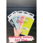 Чехол-накладка Samsung S22 PLUS, Silicone case розовый