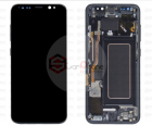 Дисплей + тачскрин Samsung Galaxy S8, черный в раме, Small Size OLED