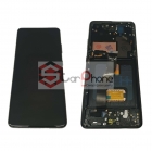 Дисплей + тачскрин Samsung s21 ultra, черный, в раме, orig cg