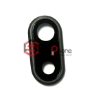 Стекло основной камеры Apple Iphone 8 plus, черное с гильзой