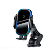 Автомобильное беспроводное З/У, Baseus Car Holder Light Electric Wireless Charger 15W Black (WXHW03-