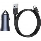 Автомобильное зарядное устройство Baseus (CCJDZ-CX) Type-C + USB 40W +кабель