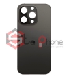 Задняя крышка для Iphone 14 pro max, черный, большой вход, Премиум