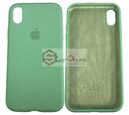 Чехол-накладка Iphone XR с логотипом Apple, зеленый