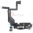 Шлейф для iPhone 14 PRO на системный разъем/микрофон, черный, USED